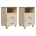 Bedside Cabinets 2 pcs Honey Brown 15.7x13.8x24.4 Solid Wood Pine