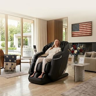 Osaki Titan Ion 4D Full Body Massage Chair, SLTrack Zero Gravity (Black)