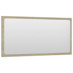 vidaXL Bathroom Mirror Vanity Unit Washroom Wall Furniture Home Decor Interior Hallway Bedroom Laundry Room Dressing 31.5" Sonoma Oak Engineered Wood