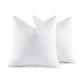 Miulee 16X16 Pillow Inserts,Set Of 2 Down Feather Throw Pillows For Couch Sofa Bed, Decorative Fluffy Throw Pillow Inserts Cotton Fabric,White