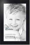 ArtToFrames 8.5x14 Inch Black Picture Frame, This 1.25 Custom Poster Frame is Black Steel Style, for Your Art or Photos - Comes 