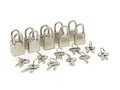 Sourceone Mini Padlocks, Silver-Ish, Pack Of 30