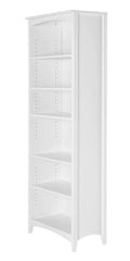 Shaker Style Bookcase - 72H - White Finish