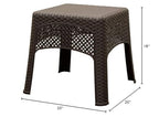Adams Manufacturing 8071-60-3731 Woven Side Table, Earth Brown