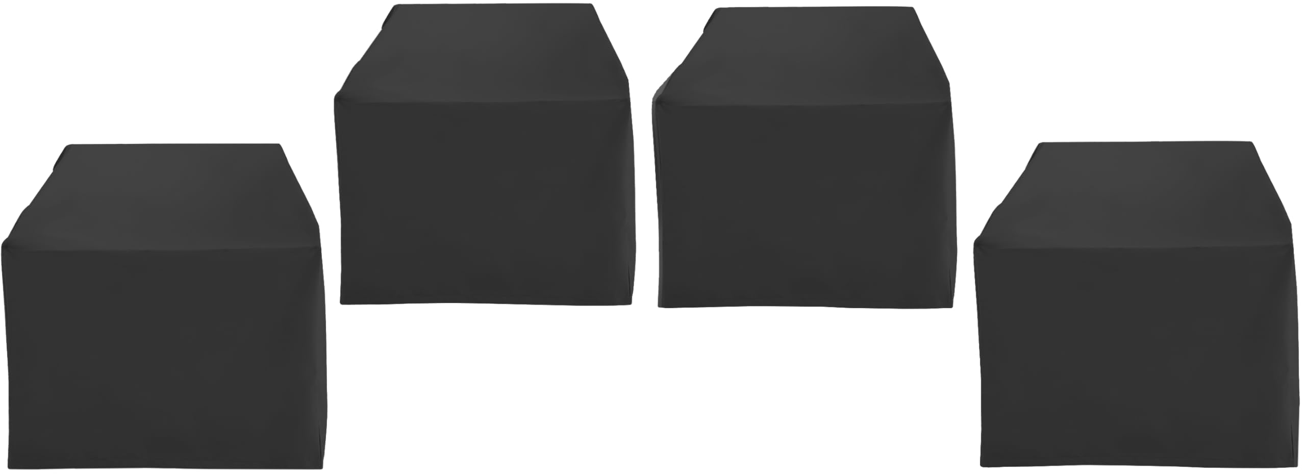 Crosley Furniture Patio Furniture Covers, Waterproof 4-Piece Outdoor Chair Cover Set For Backyard, Black