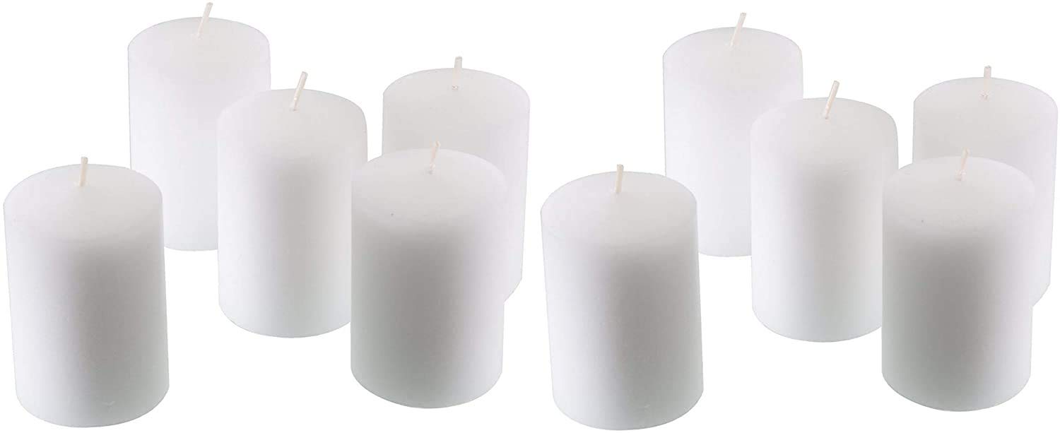 Dlight Online 15 Hour Unscented White Emergency and Events Bulk Votive Candles (Set of 72 - White, 15 Hour)