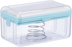 Wagmine Multifunction Laundry Rolling Soap Box, Portable Soap Bar Box Dispenser with Rubber Roller Foaming Soap Saver with Drain