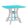 American Furniture Classics Counter Height Dining Table, Aruba Blue on White