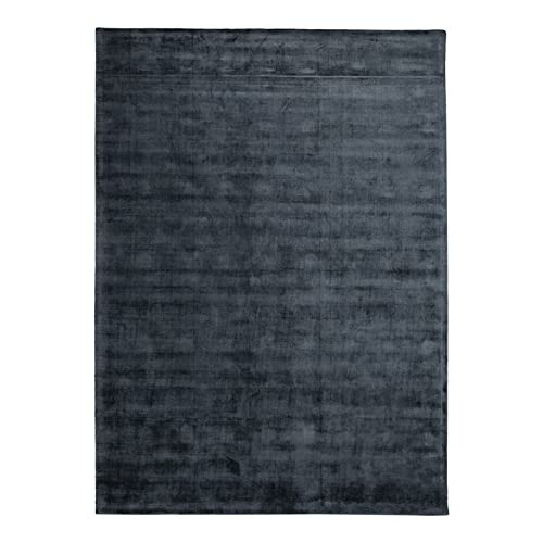 Kosas Home Cameron 108 X 144 Viscose Fabric Area Rug In Ink Blue