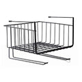 Bestila Metal Cupboard Rack For Kitchen Bathroom Organizer  28.5 X 26 X 19.5 Cm,Black