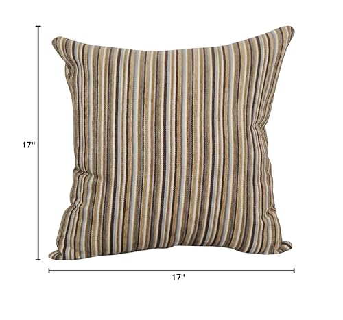 Blazing Needles Square Jacquard Throw Pillows, 17", Otto Sahara 2 Count