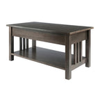 Winsome Wood Stafford Coffee Table, Oyster Gray