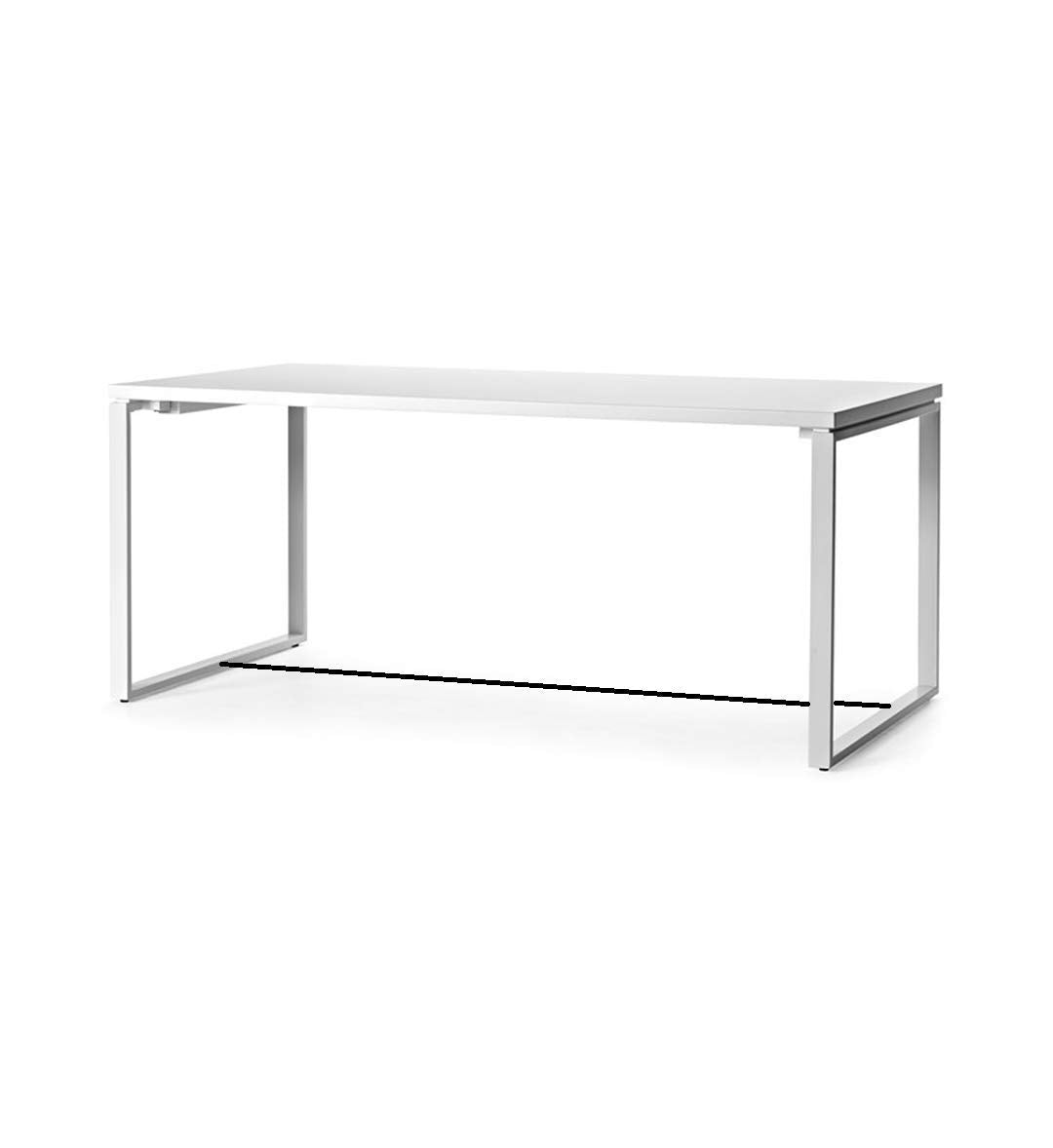 Dg Dexaglobal Metal Stainless Steel Study Desk/Table Rectangular (For Wfh (White Top + Stainless Steel Base Large 6 Ft X 3 Ft To
