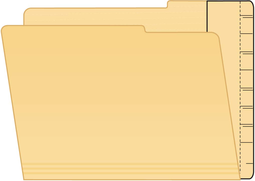 Tabbies Extenda-Folder Strips, Convert Top Tab Folders Into End Tab File Folders, Manila, 3/4' Tab Extension, Full End-Tab, 100