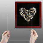 1Dot2 8X8 Shadow Box Frame With Linen Back, Pine Wood Frame With Hd Glass Display Case For Wall And Tabletop 1.2    Interior Dep