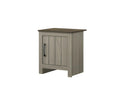 Nyla 16 inch W Gray Oak End Table, Side Table, Nightstand with Cabinet Door