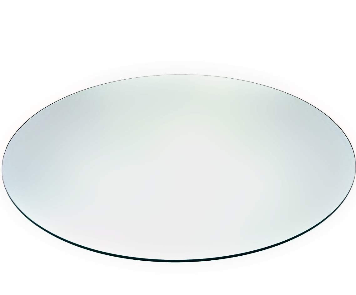 Audio-Visual Direct 24' Tempered Glass Table Top With Rounded Edge 5/16' Thick