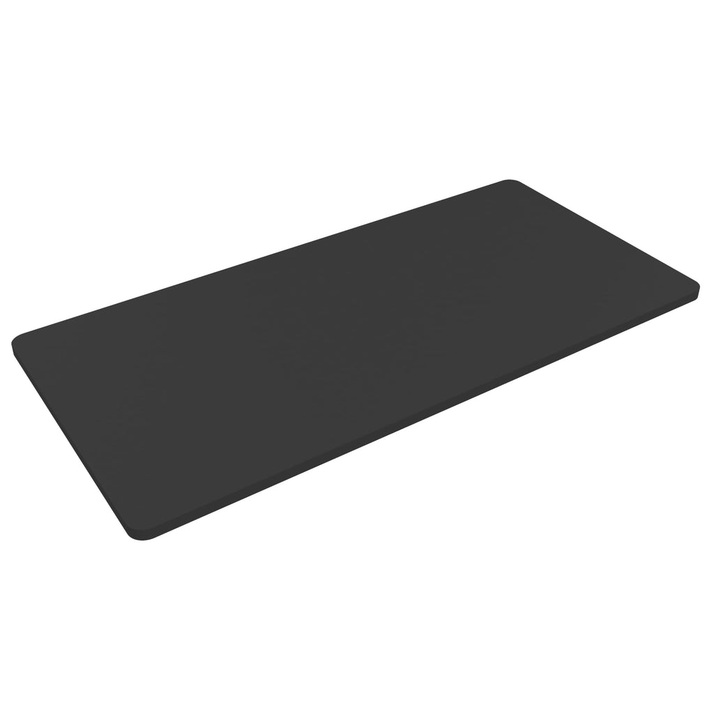 Flexispot Whole Piece 60'X24' Desktop 1' Thickness Height Adjustable Desk Rectangular Tabletop Black Board (60Inch Black Top)