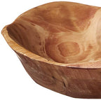 Enrico Root Wood Small Bowl,Brown, 6''