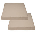 Covers & All Square Outdoor Cushion Covers For Patio Furniture Sets, Water, Tear & Uv Resistant Polyester Cushion Slipcover With Zippers (Pack Of 2) (36' L X 36' W X 4' Thick, Beige)