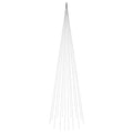 vidaXL 26 ft Christmas Tree on Flagpole with 1134 Warm White LEDs - Easily Installable, Compact and Versatile Seasonal Decoration
