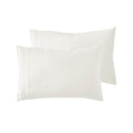 Nestl Off White King Pillow Cases 2 - Soft King Size Pillow Case, 1800 Brushed Microfiber Pillowcases, Envelope Closure Pillowca