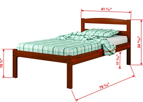 Donco Kids 575-Fe Econo Bed, Full, Light Espresso