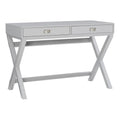 Peggy 2-Drawer Writing Desk, Grey