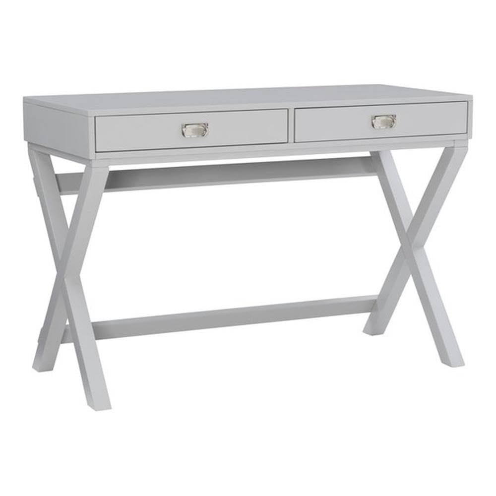 Peggy 2-Drawer Writing Desk, Grey