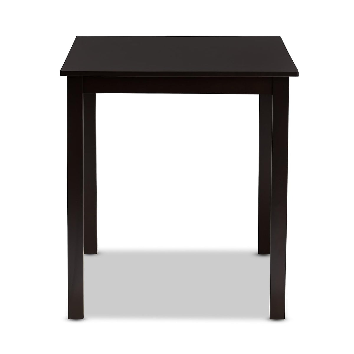 Baxton Studio Eveline Wooden Dining Table, 27.56-inch D x 43.31-inch W, Espresso Brown (231-8026-HIT)