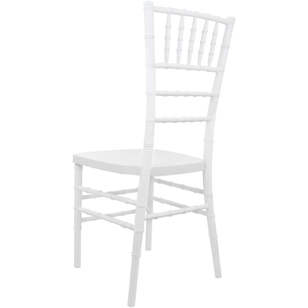 Flash Furniture Advantage White Resin Chiavari Chair