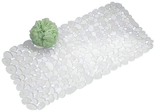JDYYICZ Pebble Non-Slip Suction Bath Mat for Shower, Bathtub - Clear