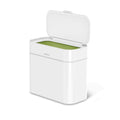 simplehuman Compost Caddy, Detachable and Countertop Bin, 4 Liter / 1.06 Gallon, White