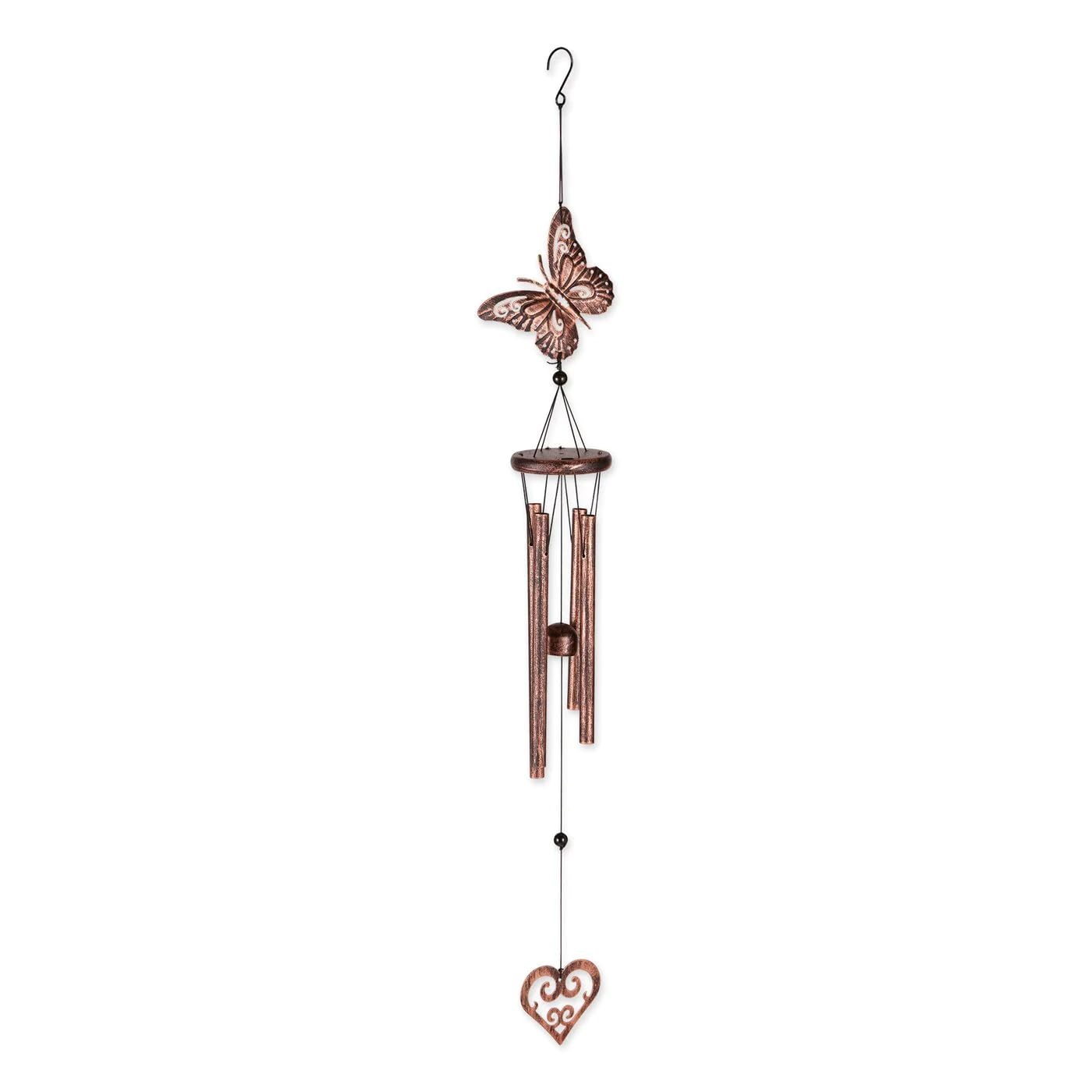 Tom & Co. Zingz and Thingz Butterfly and Heart Wind Chime