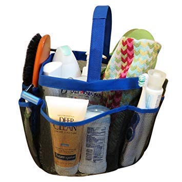 AADCART Mesh Shower Caddy Tote, Large Shower Caddy Basket Portable, Quick Dry Hanging Toiletry Bag, 8 Storage Pocket Handle Bath