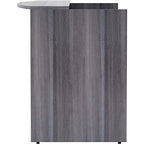 Lorell Weathered Charcoal Laminate Desking - 72" x 36" x 42.5"