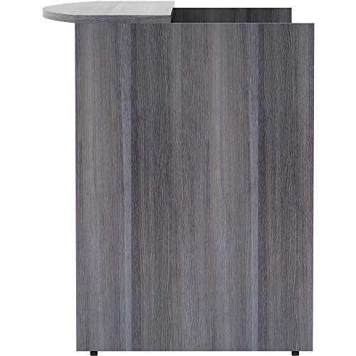 Lorell Weathered Charcoal Laminate Desking - 72" x 36" x 42.5"
