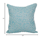 Blazing Needles Square Polyester Jacquard Throw Pillow, 17", Florian Caribb