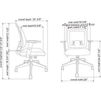 Lorell Soho Mid-Back Task Chair, Black