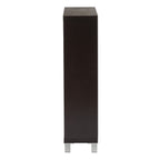 Baxton Studio Simms Modern Shoe Cabinet, Dark Brown
