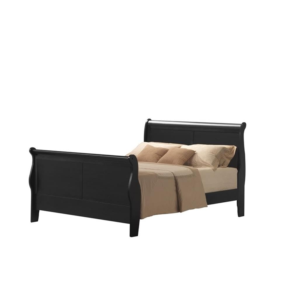 Acme Louis Philippe III King Bed in Black