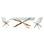 Neos Modern Furniture Dining Tables, Gold