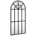 vidaXL Wall Mirror – Black Arch Iron Frame – 11.8"x23.6" Minimalistic Design – Durable Construction – Clear Reflection – Versatile for Bedroom Living Room Hallway Bathroom'