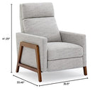 Comfort Pointe Veneto Push Back Recliner in Sea Oat Beige Performance Fabric