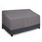 Easy-Going Outdoor Couch Cover, Heavy Duty 3-Seater Patio Sofa Cover, Windproof Outdoor Bench Cover, Durable Patio Furniture Cover (85Wx37Dx35H Inch, Gray/Dark Gray)