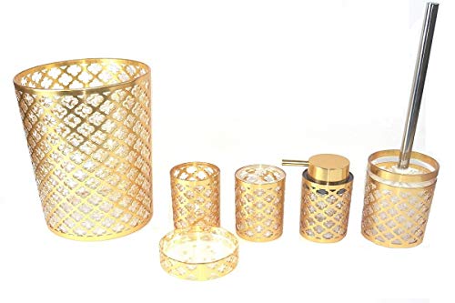 Daniel'S Bath & Beyond Accessory Set Geneva, Gold