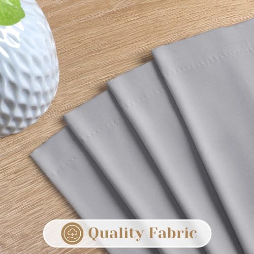 Homeideas Non-See-Through Light Grey Privacy Sheer Curtains 52 X 84 Inches Long 2 Panels Sheer Curtains Light Filtering Window Curtains Drapes For Bedroom Living Room