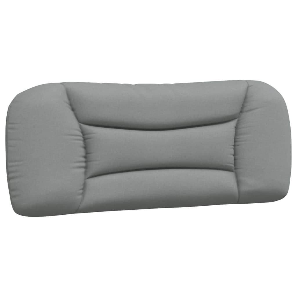 vidaXL Light Gray Headboard Cushion 39.4" - Breathable Polyester Upholstered Pillow, Wall Mountable and LED Compatible