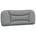 vidaXL Light Gray Headboard Cushion 39.4" - Breathable Polyester Upholstered Pillow, Wall Mountable and LED Compatible