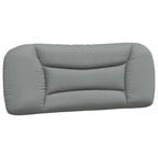 vidaXL Light Gray Headboard Cushion 39.4" - Breathable Polyester Upholstered Pillow, Wall Mountable and LED Compatible
